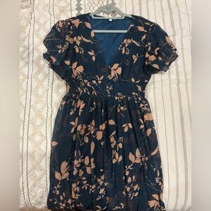 Baltic Born Floral V-Neck Maxi Dress (XL)